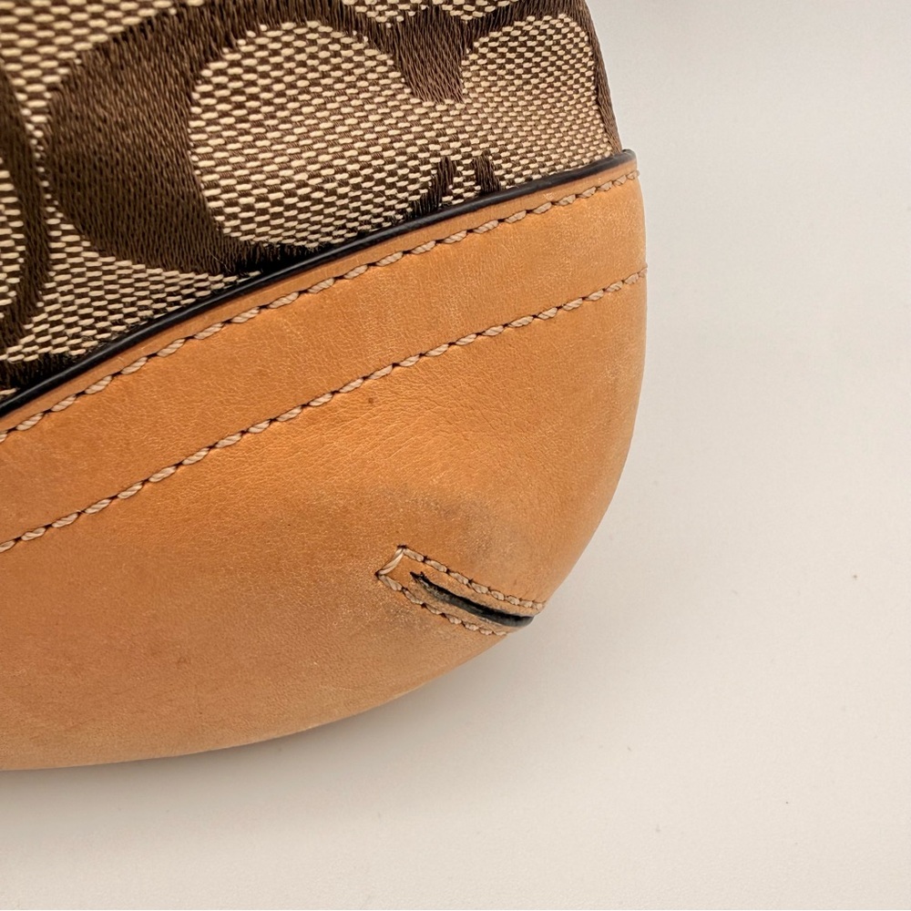Coach Signature Canvas Crossbody Bag & Wallet Set Brown Tan Leather Y2K Vibes - Picture 16 of 16